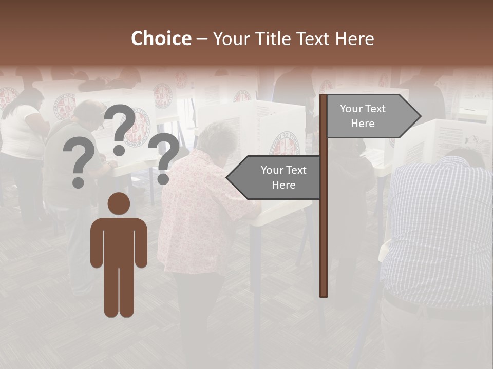 Booths Polling Place Voting PowerPoint Template