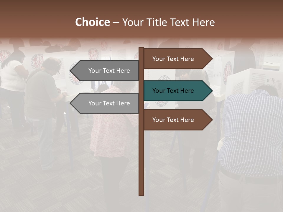 Booths Polling Place Voting PowerPoint Template