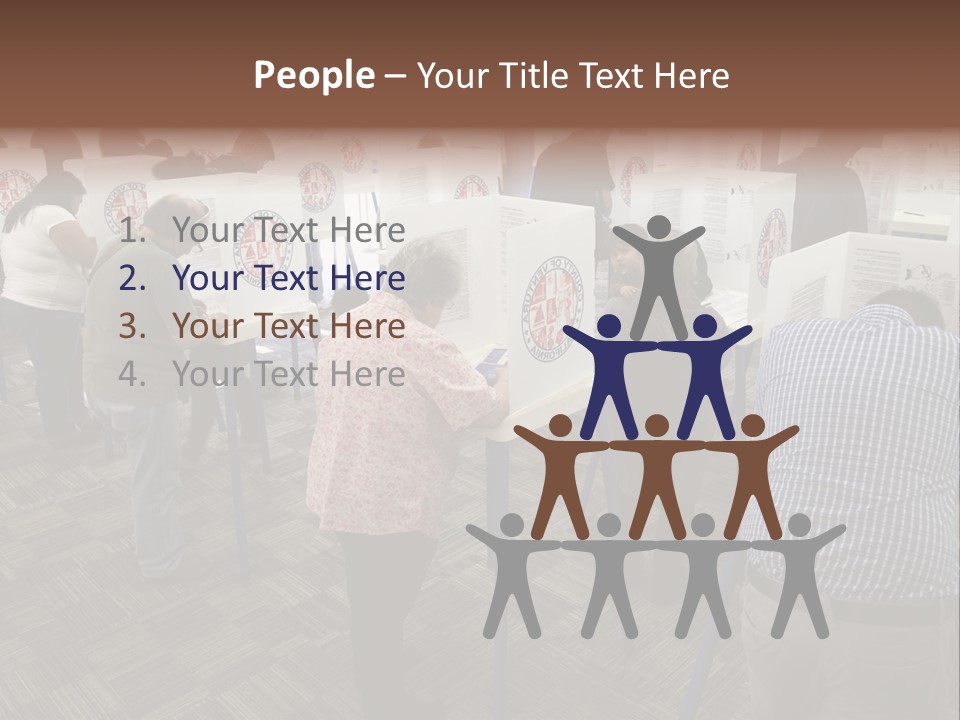 Booths Polling Place Voting PowerPoint Template