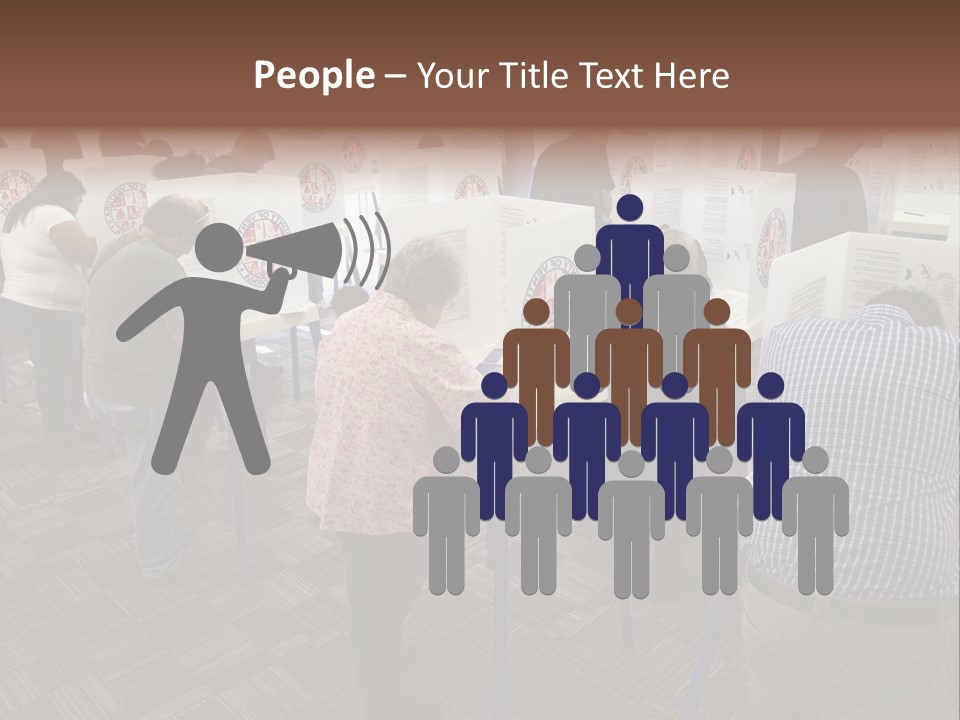 Booths Polling Place Voting PowerPoint Template