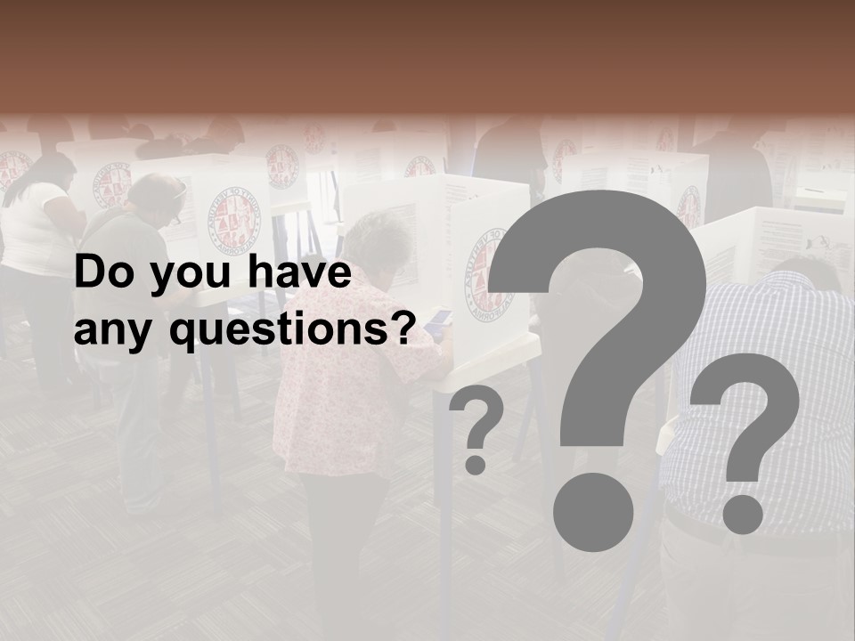 Booths Polling Place Voting PowerPoint Template