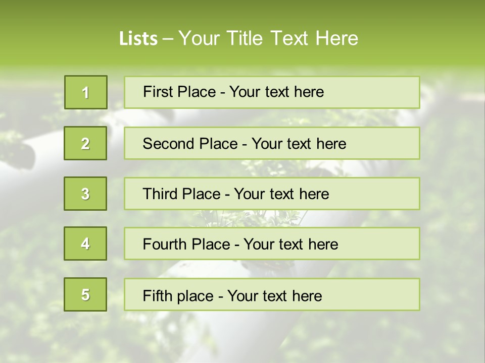 Plant Color Vitamins PowerPoint Template