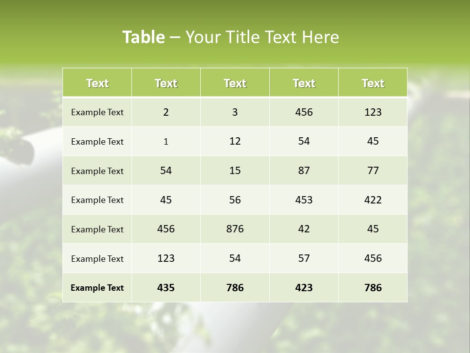 Plant Color Vitamins PowerPoint Template