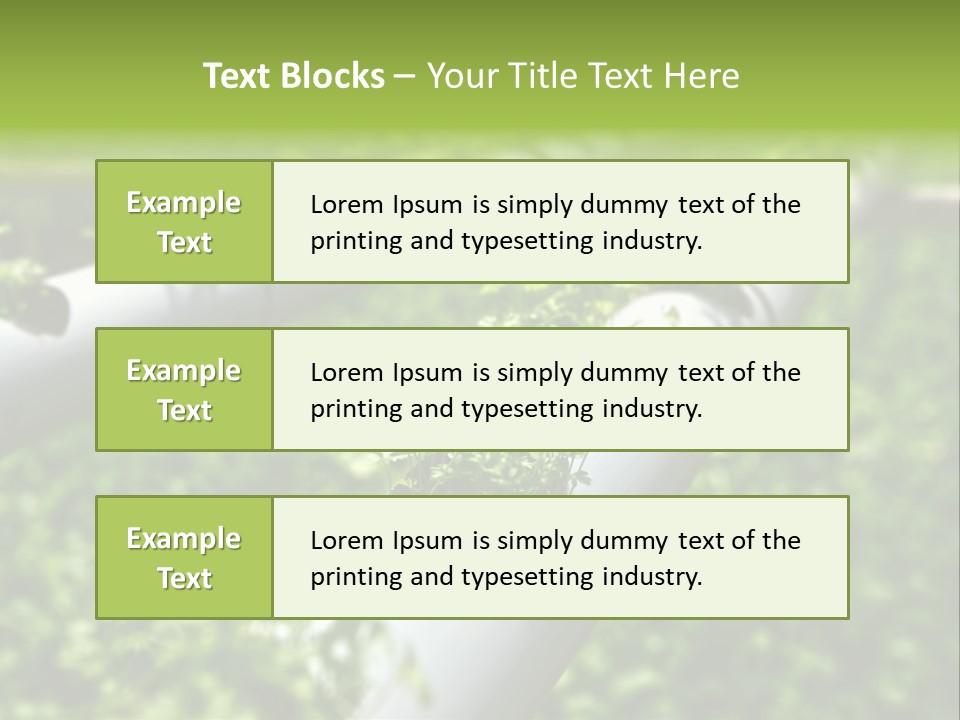 Plant Color Vitamins PowerPoint Template