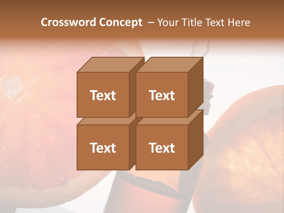 Bottle Fragrance Massage Oil PowerPoint Template