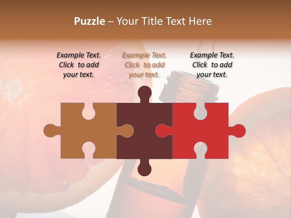 Bottle Fragrance Massage Oil PowerPoint Template