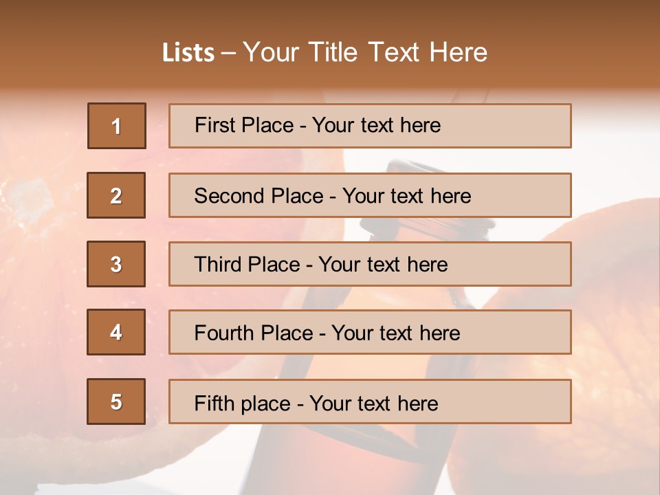 Bottle Fragrance Massage Oil PowerPoint Template