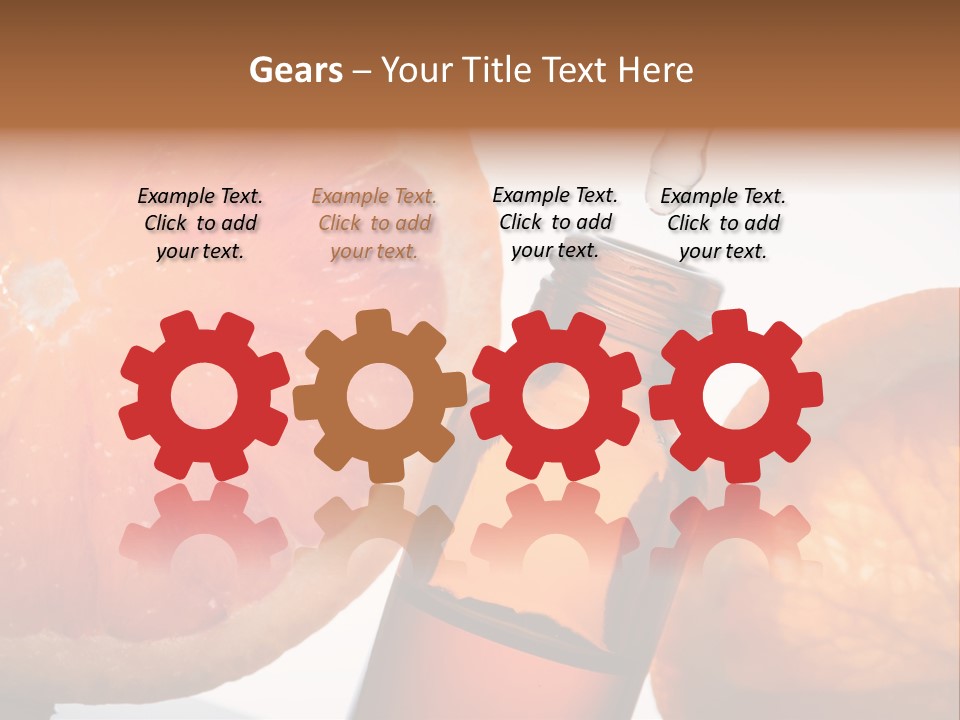 Bottle Fragrance Massage Oil PowerPoint Template