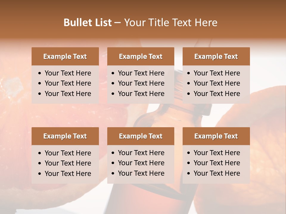 Bottle Fragrance Massage Oil PowerPoint Template