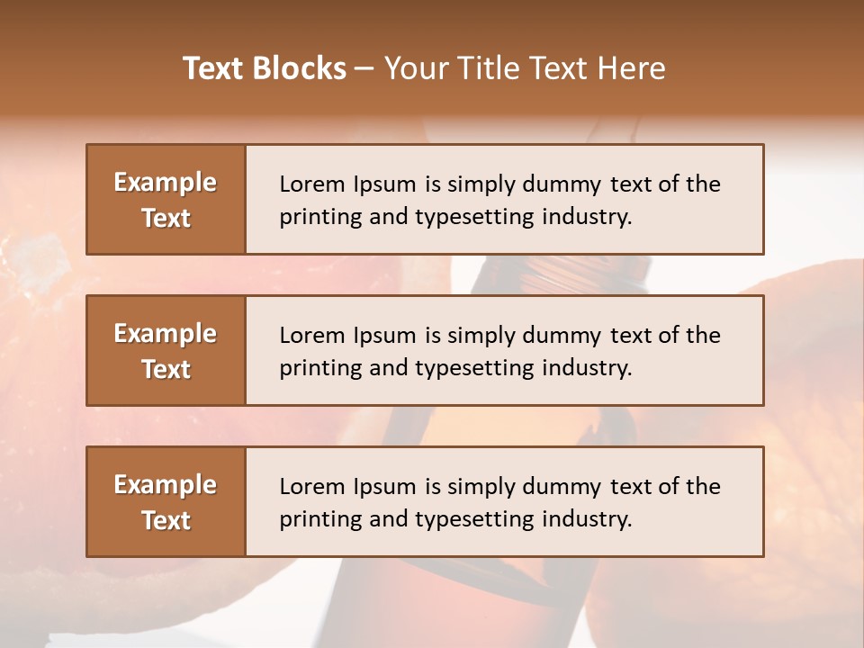 Bottle Fragrance Massage Oil PowerPoint Template