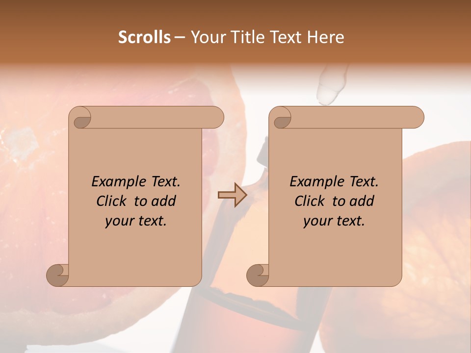 Bottle Fragrance Massage Oil PowerPoint Template