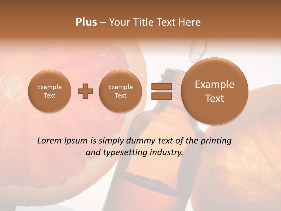 Bottle Fragrance Massage Oil PowerPoint Template