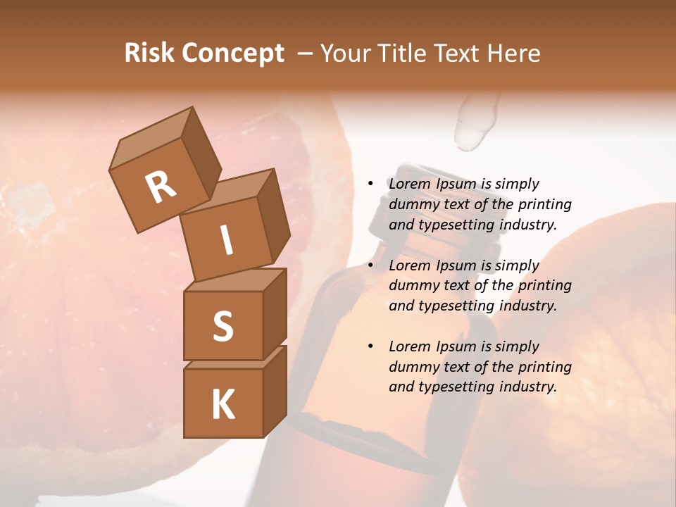 Bottle Fragrance Massage Oil PowerPoint Template