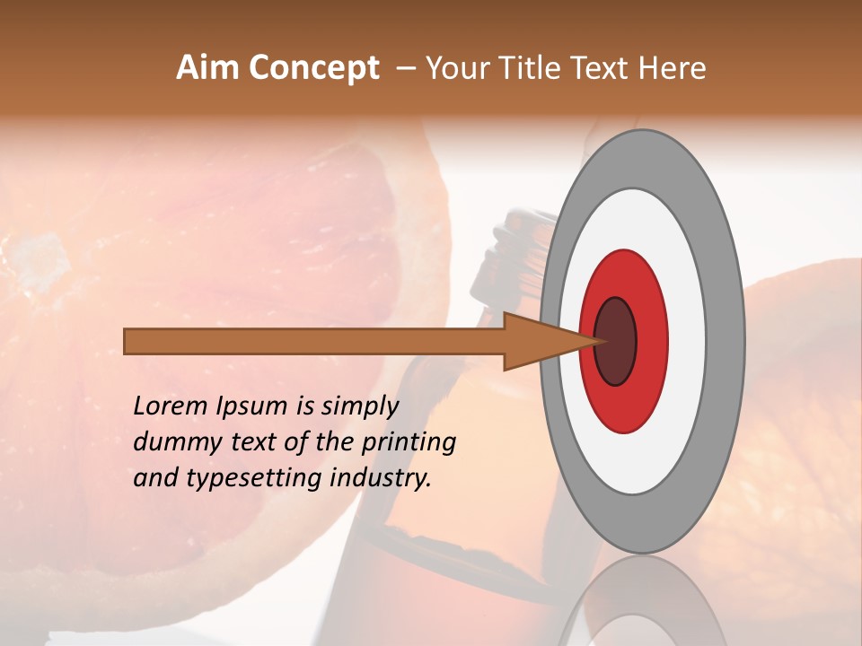 Bottle Fragrance Massage Oil PowerPoint Template