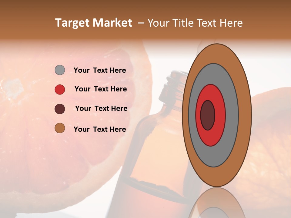 Bottle Fragrance Massage Oil PowerPoint Template