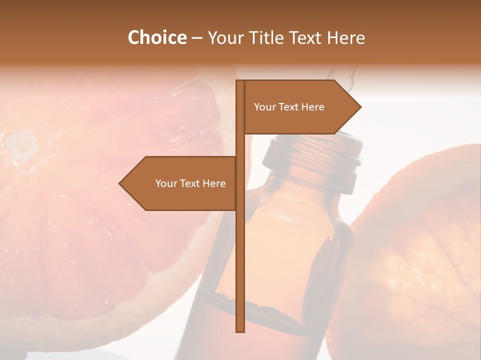Bottle Fragrance Massage Oil PowerPoint Template