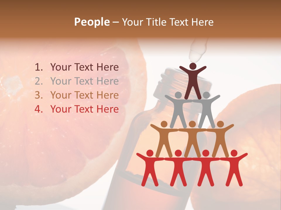 Bottle Fragrance Massage Oil PowerPoint Template