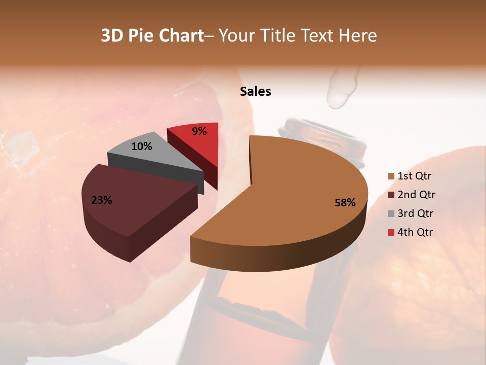 Bottle Fragrance Massage Oil PowerPoint Template