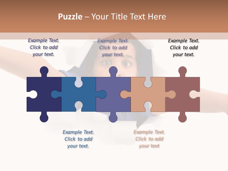 Funny Caucasian Surprised PowerPoint Template