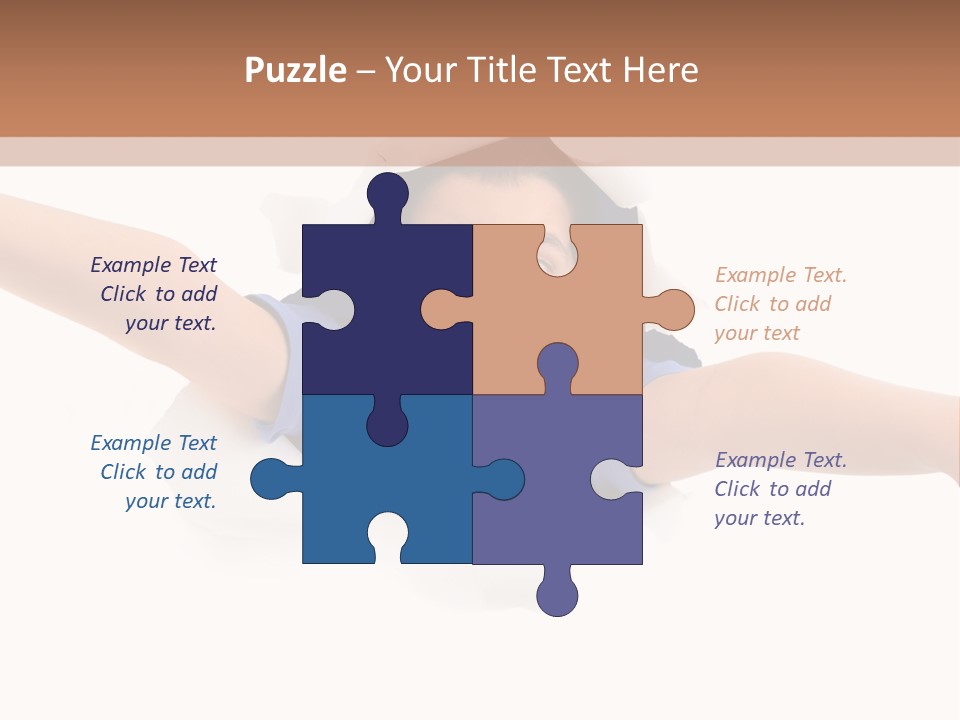 Funny Caucasian Surprised PowerPoint Template