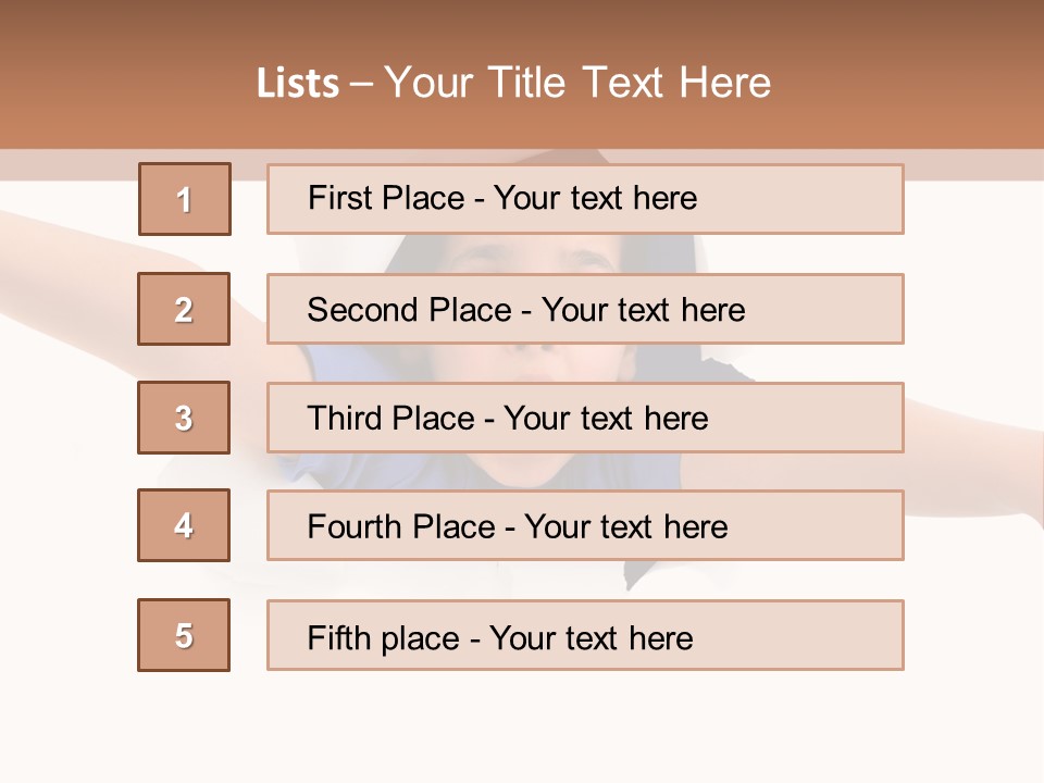 Funny Caucasian Surprised PowerPoint Template