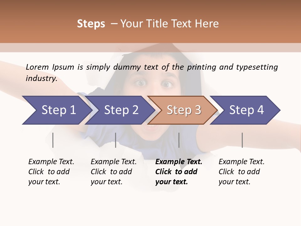 Funny Caucasian Surprised PowerPoint Template