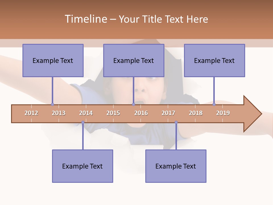 Funny Caucasian Surprised PowerPoint Template