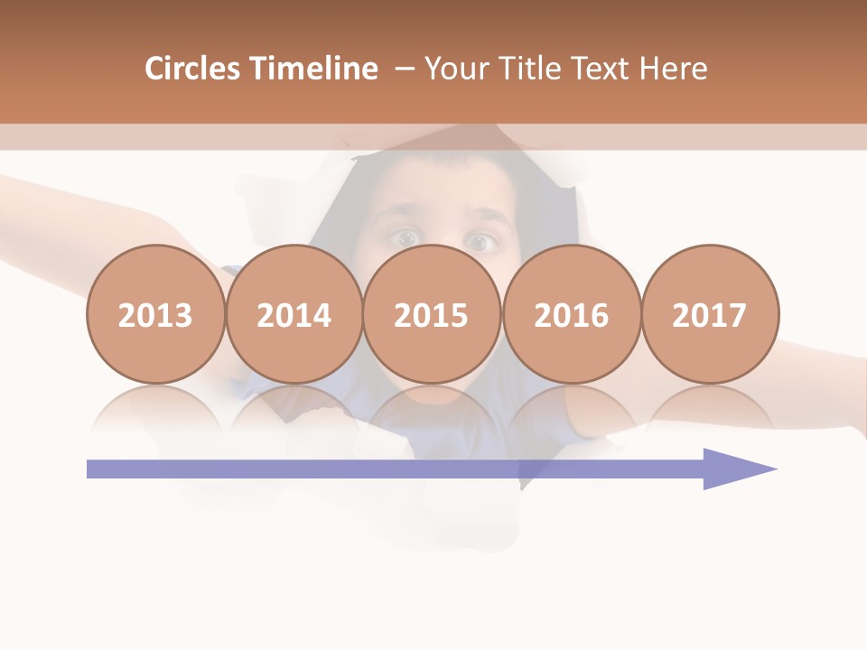 Funny Caucasian Surprised PowerPoint Template