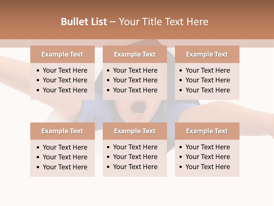 Funny Caucasian Surprised PowerPoint Template