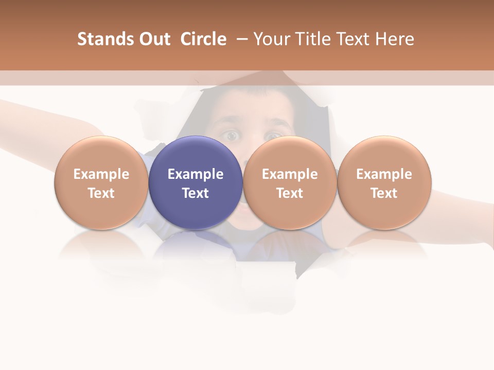 Funny Caucasian Surprised PowerPoint Template