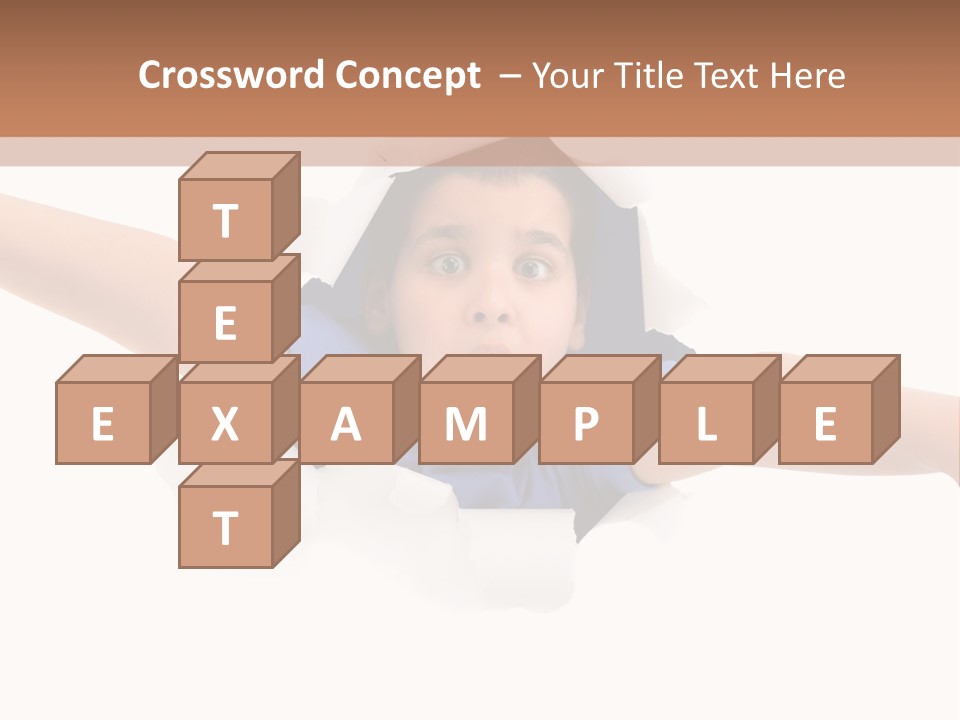 Funny Caucasian Surprised PowerPoint Template