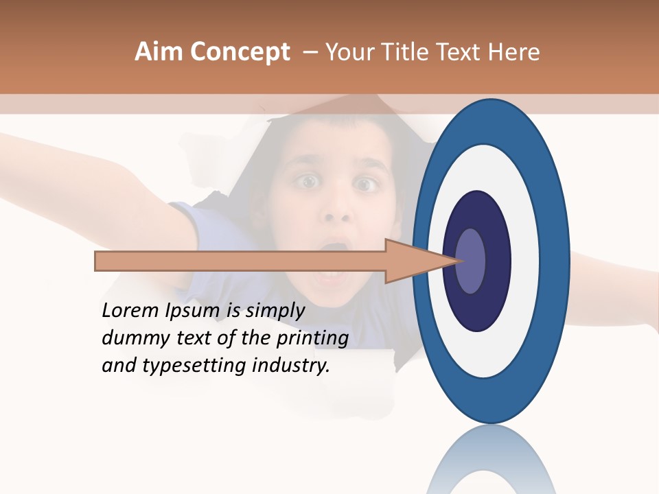 Funny Caucasian Surprised PowerPoint Template