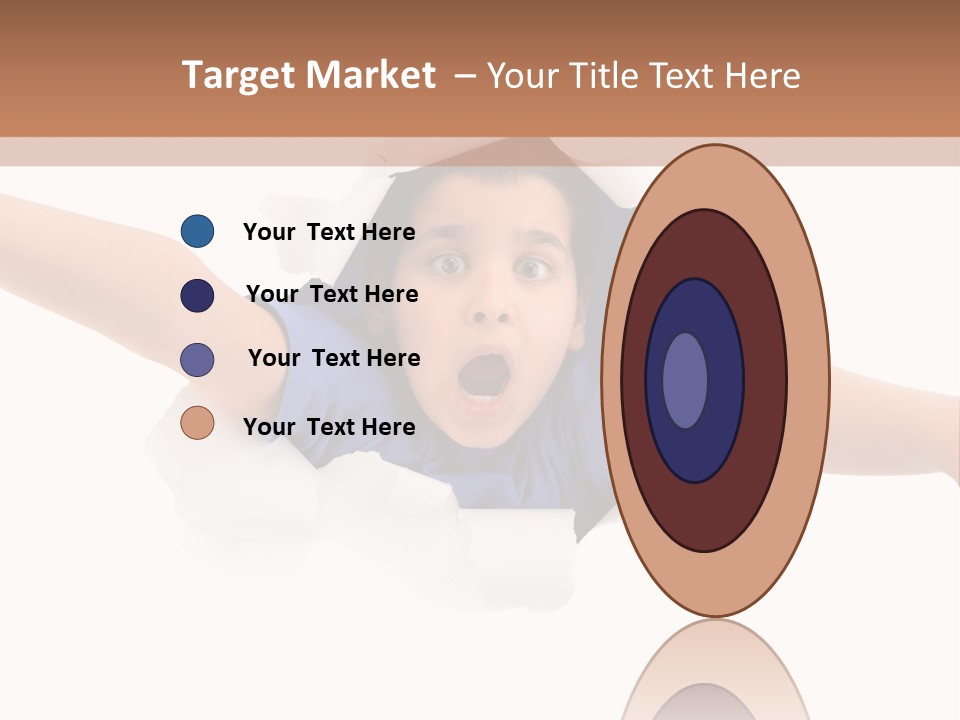Funny Caucasian Surprised PowerPoint Template