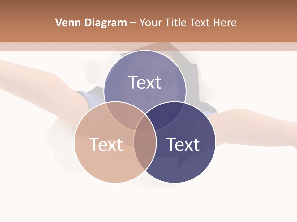Funny Caucasian Surprised PowerPoint Template