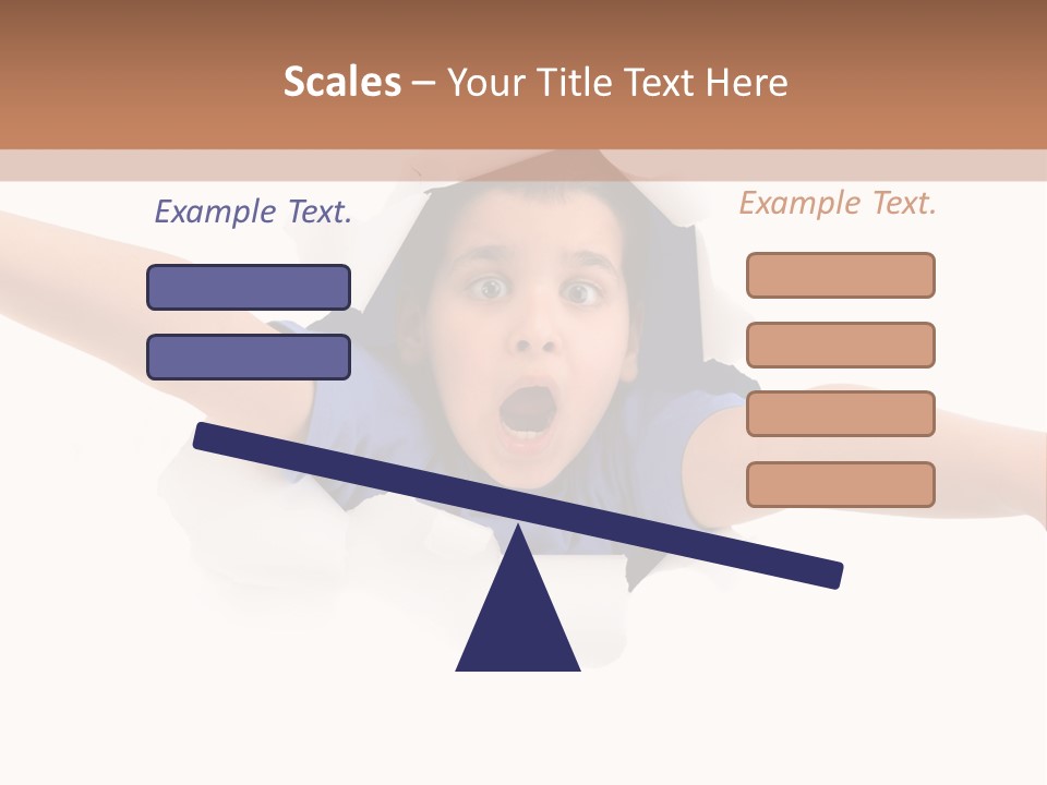 Funny Caucasian Surprised PowerPoint Template