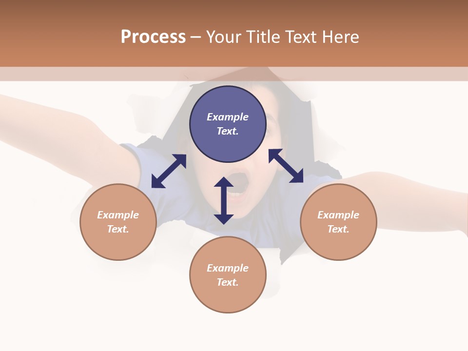 Funny Caucasian Surprised PowerPoint Template