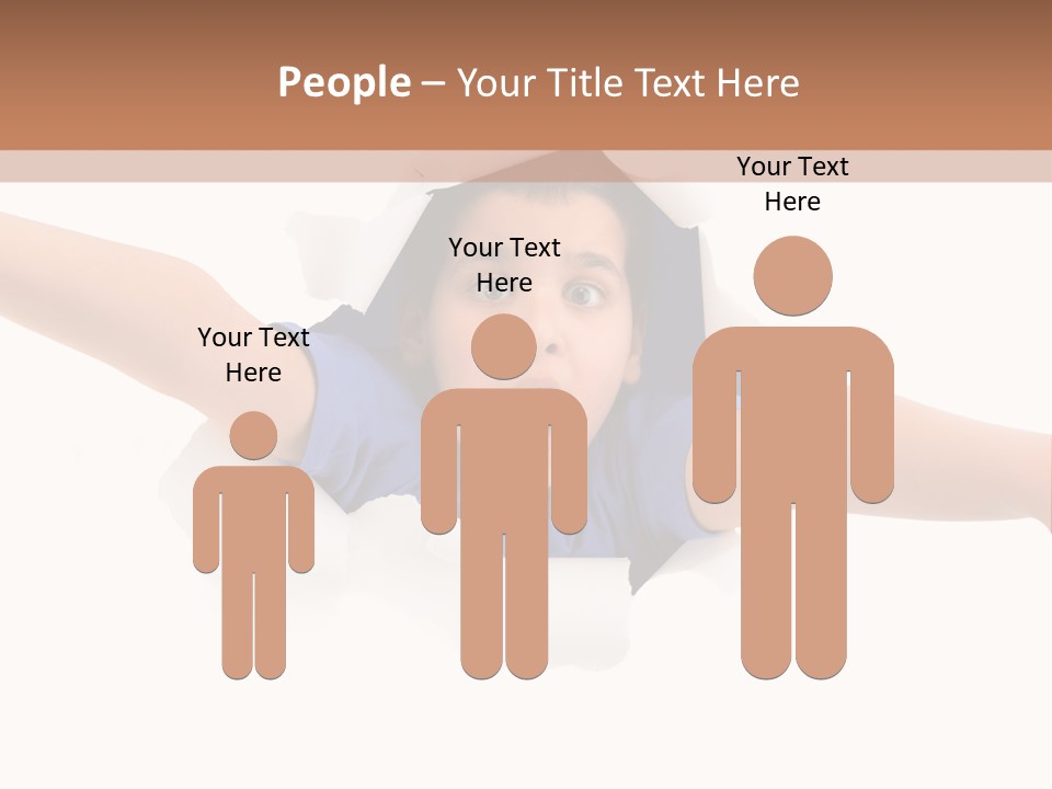 Funny Caucasian Surprised PowerPoint Template