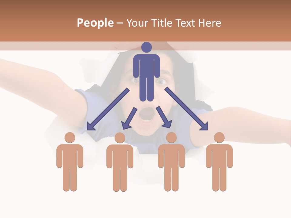 Funny Caucasian Surprised PowerPoint Template