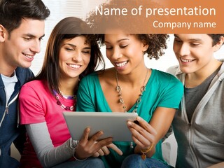 Student Ethnic Male PowerPoint Template