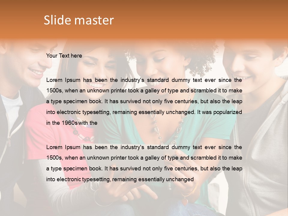 Student Ethnic Male PowerPoint Template