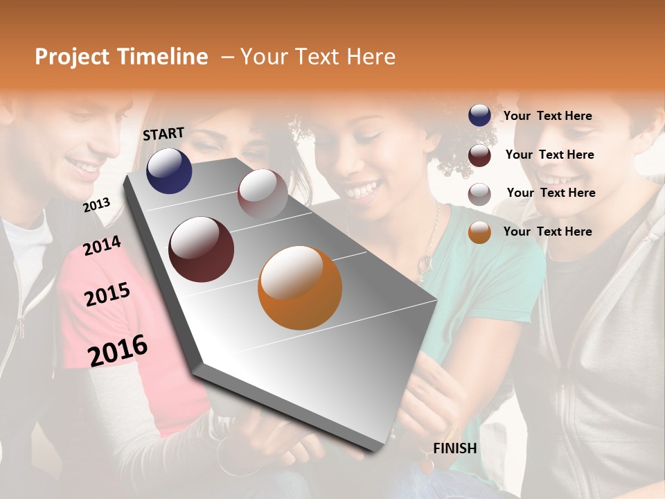 Student Ethnic Male PowerPoint Template