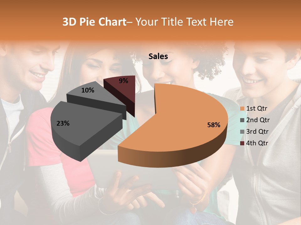 Student Ethnic Male PowerPoint Template