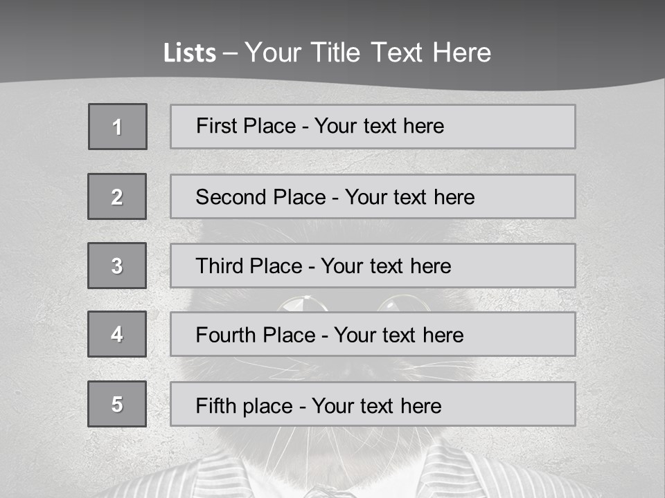 Studio Kitten Feline PowerPoint Template