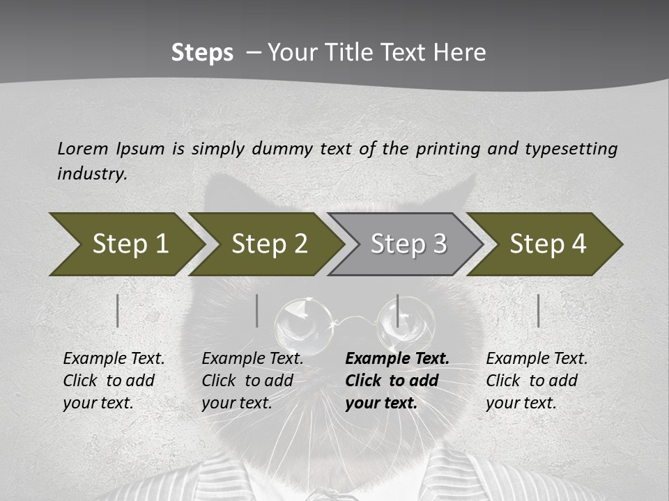 Studio Kitten Feline PowerPoint Template
