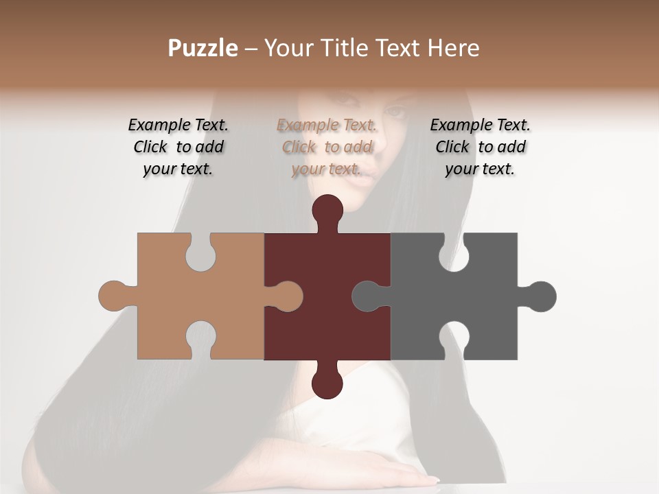 Sensuality Face Pretty PowerPoint Template