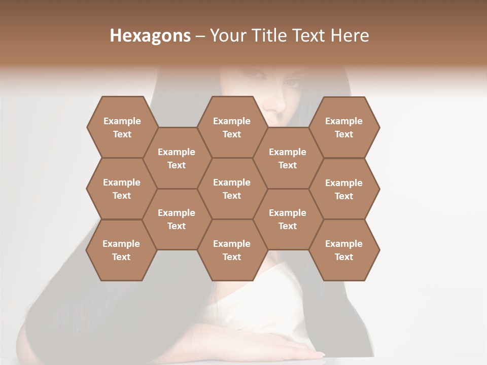 Sensuality Face Pretty PowerPoint Template