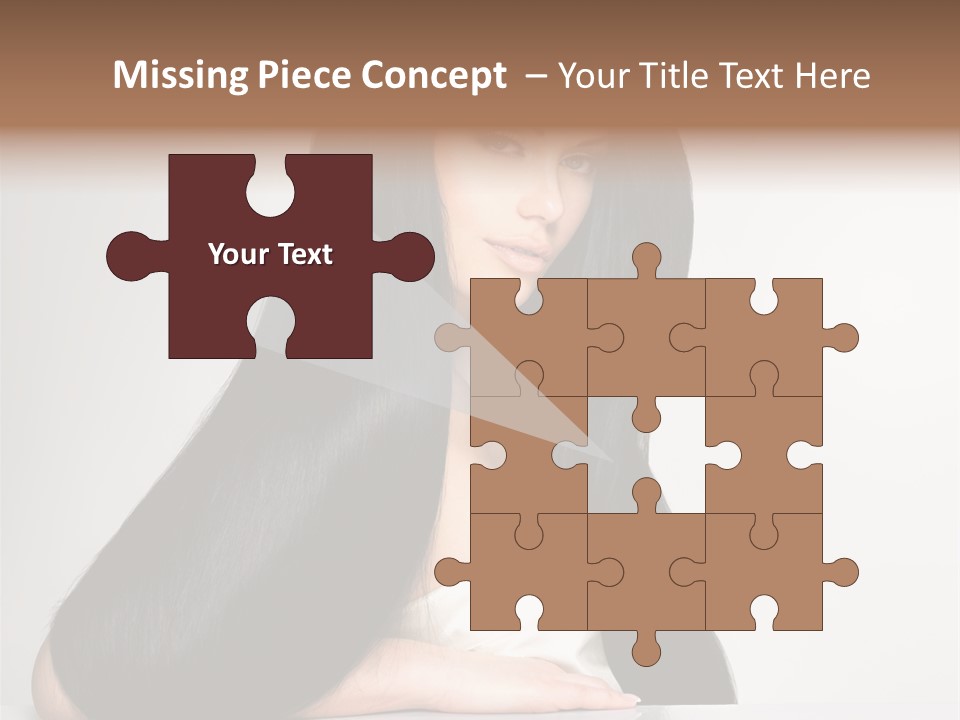 Sensuality Face Pretty PowerPoint Template