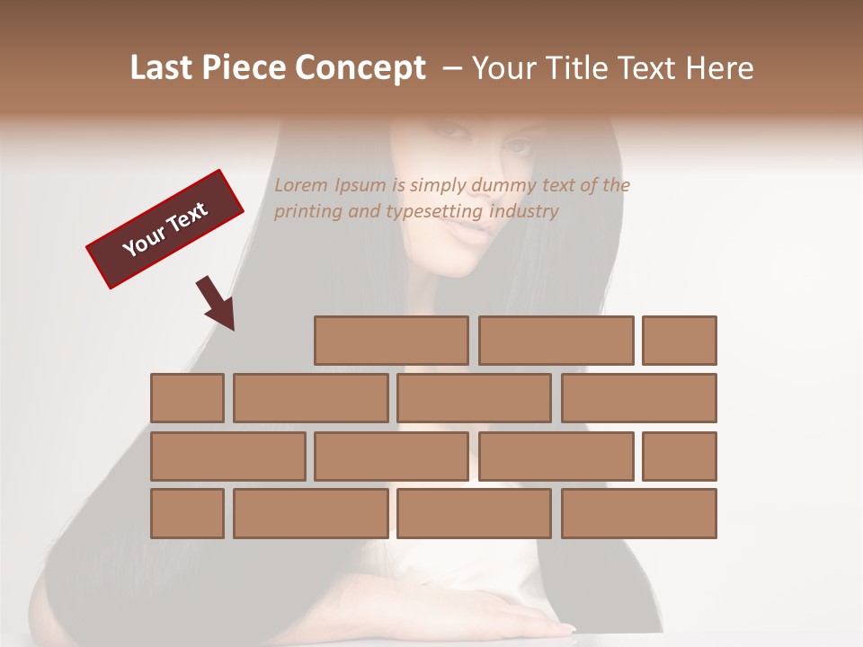 Sensuality Face Pretty PowerPoint Template