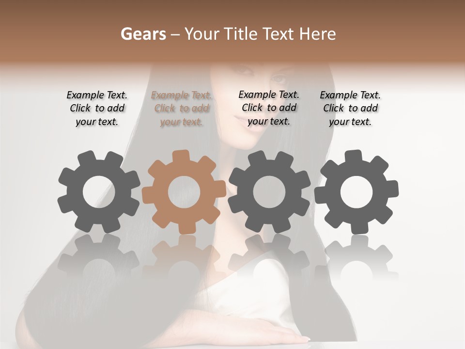 Sensuality Face Pretty PowerPoint Template