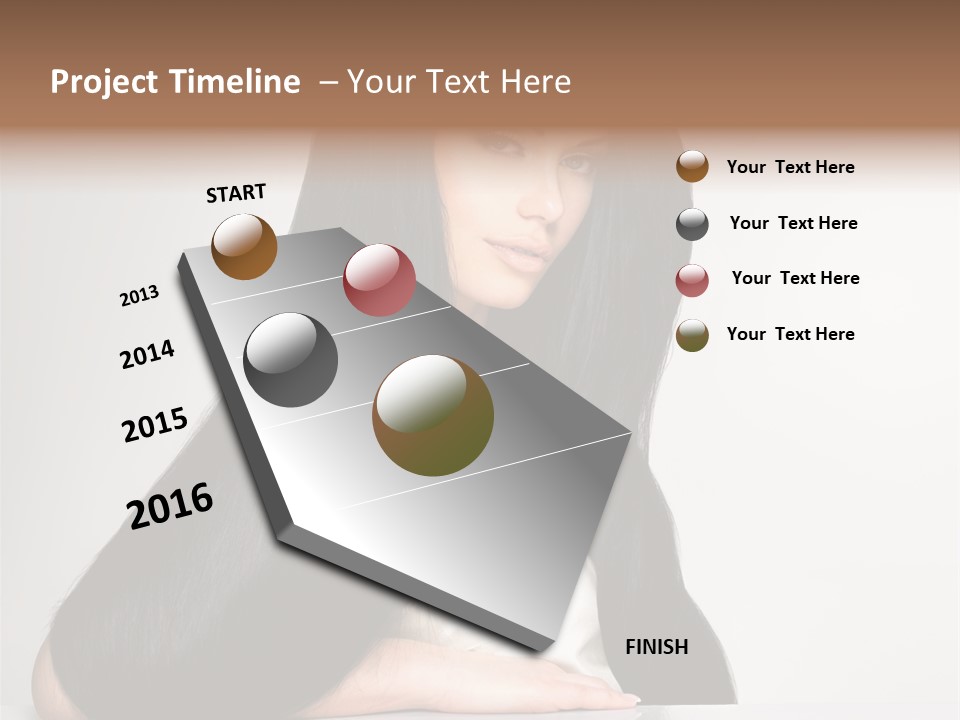Sensuality Face Pretty PowerPoint Template